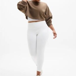 Athleta Elation Ultra High-Rise 7/8 Leggings - Cream colour, size XL